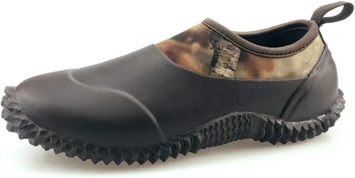 Miniatura 29 de SYLPHID Zapatos de jardín para hombre, zapatos de lluvia impermeables de neopreno para campamento, cuidado del césped, jardinería y trabajo