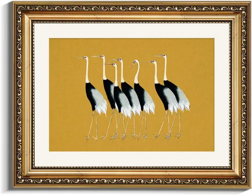Miniatura 65 de VIYYIEA Arte de Pared con Marco Dorado Impresión en Lienzo Decoración del Hogar para Sala de Estar Mujeres Leyendo Cuadros para Dormitorio Baño