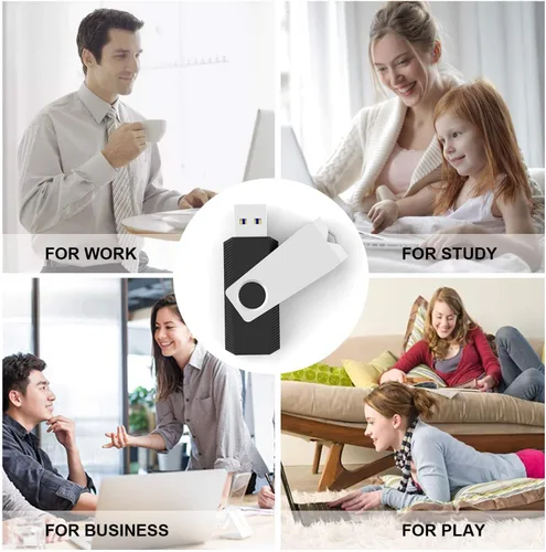 Miniatura 8 de TOPESEL Unidad flash USB 3.0 de 64 GB, paquete de 10 unidades a granel, memoria USB para respaldo de almacenamiento de datos, disco de memoria