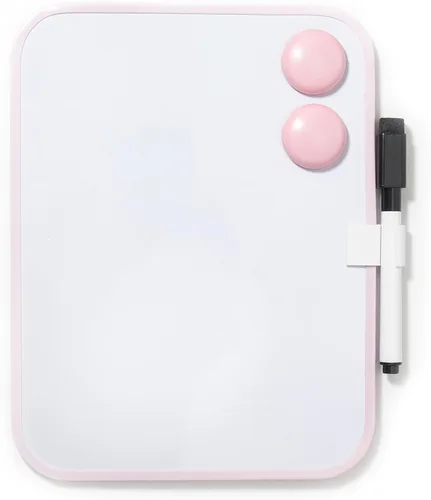 Miniatura 8 de Pizarra Magnética de Borrado en Seco para Casillero Escolar, 6" x 8" con Marcador y 2 Imanes - Pizarra Blanca Pequeña para Aula, Hogar, Oficina, Rosa