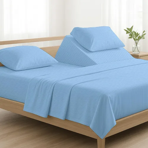 Miniatura 21 de NON Sticky cotton Juego de sábanas de 4 piezas para cama ajustable con números de sueño, 100% algodón egipcio, cabezal flexible de 34 pulgadas, se