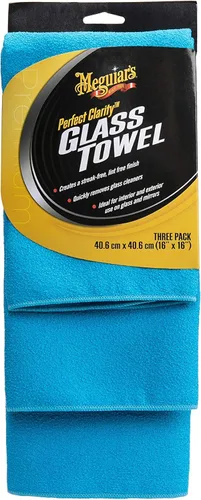 Miniatura 2 de Toallas de vidrio Meguiar's Perfect Clarity, mantenga las ventanas brillantes usando toallas de limpieza de vidrio reutilizables premium con un