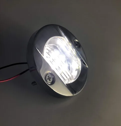 Miniatura 6 de Pactrade Marine Barco 3 pulgadas redondo popa interior luz LED popa ancla luz de acero inoxidable a prueba de salpicaduras montaje empotrado