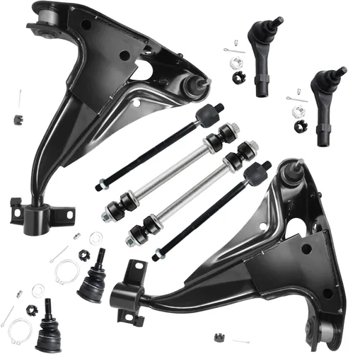Miniatura 110 de Detroit Axle - Kit de suspensión frontal de 10 piezas para Jeep 2002-2004 Liberty, 2 brazos de control superiores con rótula 2 rótulas inferiores, 4