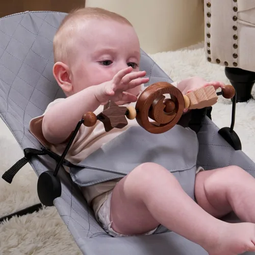 Miniatura 2 de Barra de juguete compatible con Baby Bjorn Bouncer Toy Bar para Baby Bouncer, accesorio de barra de juguete de madera duradera, juguete sensorial