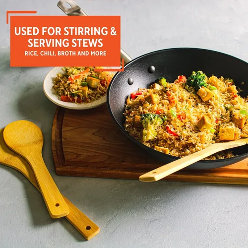 Miniatura 5 de IMUSA USA Cookware - Juego de cucharas (3 piezas, bambú)