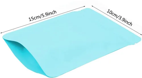 Miniatura 2 de 100 bolsas de Mylar – Bolsas de almacenamiento de alimentos Mylar de 4 x 6 pulgadas, bolsas resellables de papel de aluminio con cierre