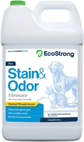 Miniatura 18 de Eco Strong Removedor de Manchas y Olores de Mascotas - Limpiador Enzimático de Orina de Gato, Destructor de Orina para Perros, Limpiador Enzimático