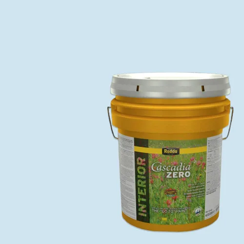Miniatura 12 de Rodda Paint CASCADIA ZERO - Pintura e imprimación semibrillante para interiores en uno, 1 galón, azul huevo huevo azul
