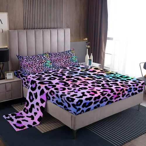 Miniatura 33 de Erosebridal Juego de sábanas 3D de mundo submarino con diseño de peces de playa, azul mar, tamaño individual, sábana bajera ajustable con diseño