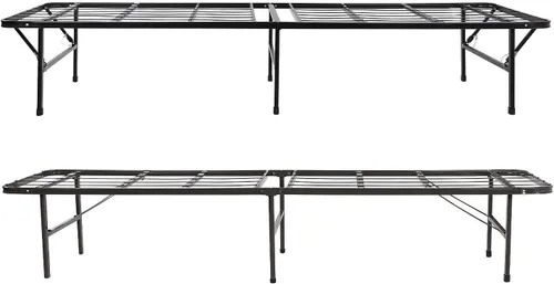 Miniatura 2 de Marco de cama con plataforma de metal negro tamaño queen