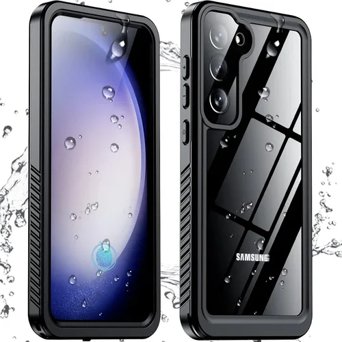 Funda para Samsung Galaxy S23, Impermeable con Protector de Lente y Pantalla Incorporado [Cuerpo Completo Resistente a Golpes][Resistente a Caídas