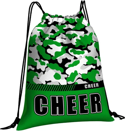 Miniatura 3 de Mochila con cordón impermeable para gimnasio, bolsas con cordón, bolsa de cuerda deportiva, mochila de camuflaje, Bolsas con cordón Cheer - Bolsas