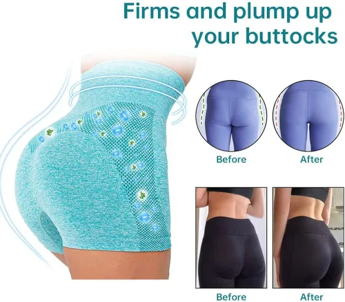Miniatura 5 de Mixdameny Shapermov - Pantalones cortos moldeadores de iones, tela transpirable y cómoda, pantalones cortos con levantamiento de glúteos para mujer
