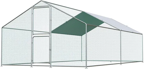 Miniatura 15 de Airynee Gallinero grande, gallineros para 20 pollos, corridos de pollo para patio con agua y cubierta resistente a los rayos UV, techo de cúpula