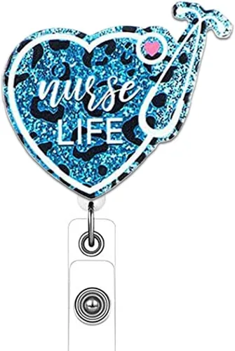 Miniatura 11 de Carrete de insignia de enfermera Back & Body Hurts, lindo y divertido carretes retráctiles para enfermeras, clip de insignia CNA LPN LVN con clip
