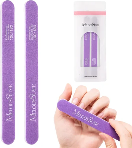 Miniatura 8 de MelodySusie Kit profesional de 16 piezas de pulidor de uñas, limas de uñas y tampones, bloque de pulidor de uñas, cepillo de uñas, kit de pulidores