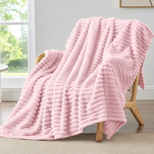 Miniatura 55 de BEDELITE Manta de forro polar para sofá, 10.58 oz/m², suave y cálida, manta acuática esponjosa, manta decorativa y de regalo para mujeres, hombres
