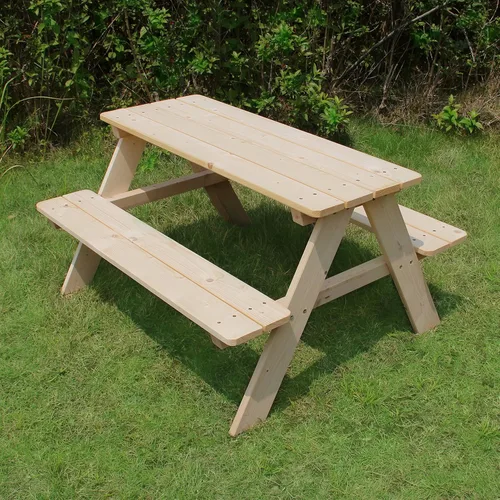 Miniatura 8 de banco de madera para picnic para niños