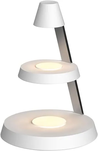 Miniatura 8 de Cargador inalámbrico magnético 3 en 1 torre vertical de doble capa luz nocturna de alta potencia conveniente compatible con teléfonos