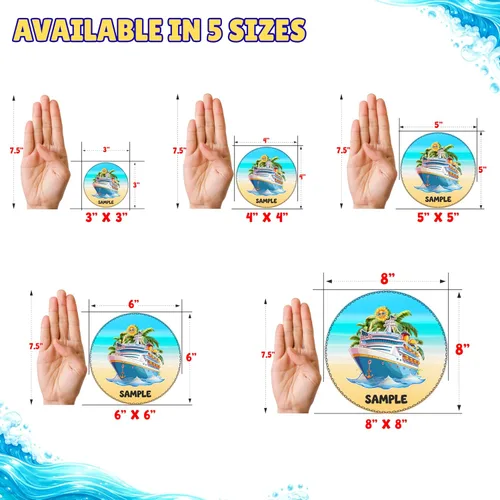 Miniatura 3 de Imán grande personalizado para puerta de crucero, texto personalizado, nombre, año, viaje, crucero, impermeable, magnético para cabaña