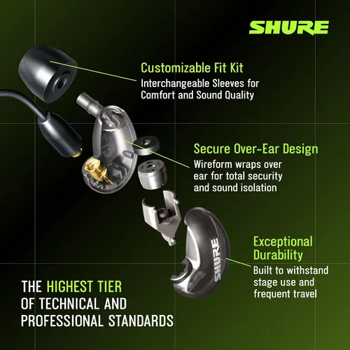 Miniatura 4 de Monitor SHURE SE215 Live Sound, Transparente