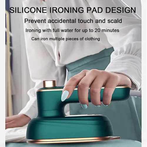 Miniatura 2 de Máquina de planchar colgante portátil, plancha eléctrica de mano, mini vaporizador de ropa de vapor plegado para viajes en el hogar y negocios
