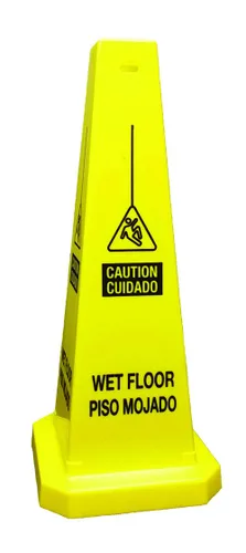 Cortina Lamba 25" Cone "Safety First" Español, 03-600-07, Amarillo 25" amarillo.