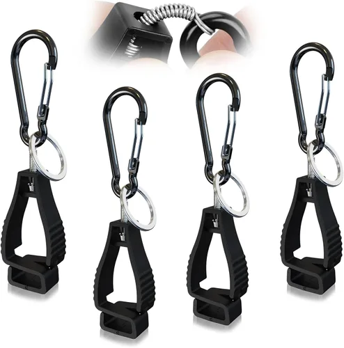 NANHONG 4PCS, Clips para Guantes para Soportes de Guantes de Trabajo, Clip para Guantes, Accesorios para Cinturón de Servicio, Clips para Guantes