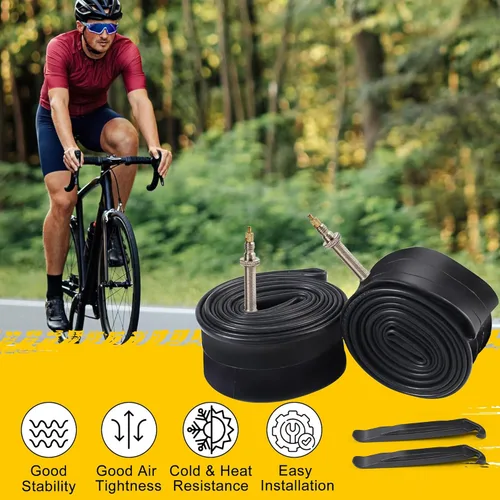 Miniatura 6 de LotFancy Tubos de bicicleta 700C, 2 tubos de bicicleta de carretera 700x35/43c, 700x35C, 700x38C, 700x40C, 700x42C, 700x43C, tubos de neumáticos