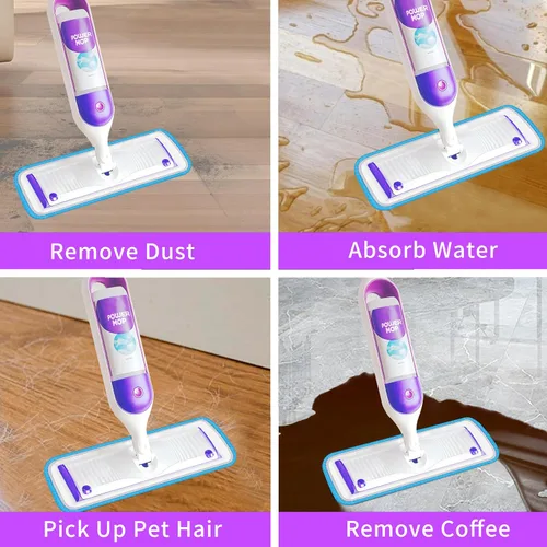 Miniatura 6 de Almohadillas de repuesto reutilizables para mopa eléctrica Swiffer Power Mop Kit de iniciación – Recambios de almohadillas Swifter Powermop