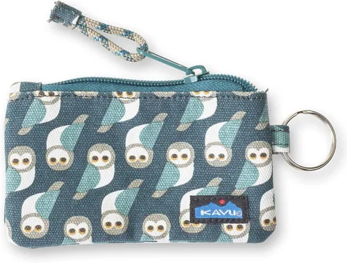 Miniatura 54 de KAVU Stirling Cartera delgada de lona de algodón con cremallera de doble cara