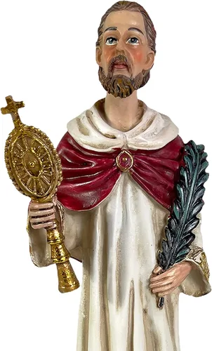 Miniatura 6 de Urbalabs Estatua de San José Santos Católicos Estatuas Religiosas Figuras religiosas 13 pulgadas Estatua del Sagrado Corazón de Jesús Crucificado