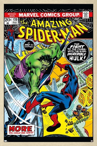 Miniatura 7 de Marvel Comics Amazing Spider-Man #120 - Póster de pared, 22.4 pulgadas de largo x 14.7 pulgadas de ancho, versión enmarcada en caoba Versión