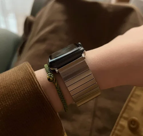 Miniatura 6 de Correas elásticas de metal para Apple Watch Ultra 2 de 1.732 pulgadas (1.929 in) compatibles con Apple Watch Ultra de 1.929 in Smart Watch