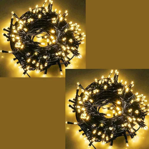 Miniatura 15 de Guirnalda de luces negras de hadas con función de memoria. Extensión de 33 pies con 100 luces LED enchufables, acogedoras decoraciones blancas