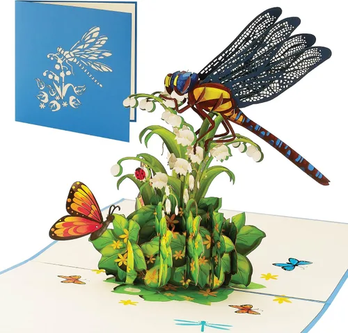 Miniatura 13 de Tarjeta de cumpleaños desplegable de camaleón, tarjeta de felicitación de 6 x 6 pulgadas con increíble diseño de lagarto 3D, perfecta