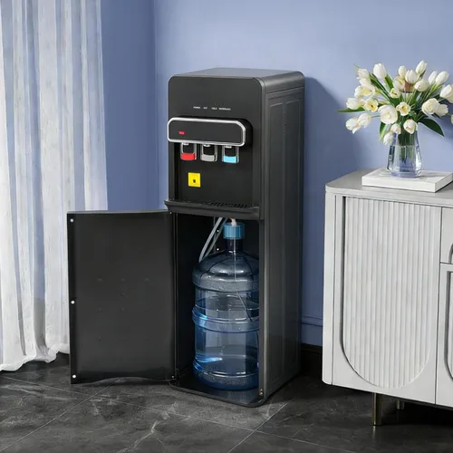 Miniatura 9 de Dispensador de agua de carga inferior, dispensador de agua caliente, fría y a temperatura ambiente para botellas de 5 galones, fácil carga