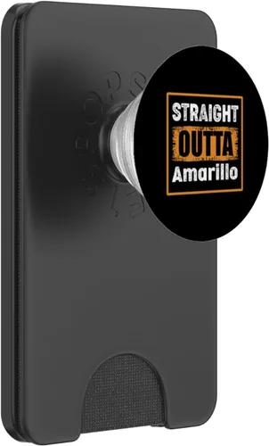 Miniatura 8 de Straight Outta Amarillo Texas USA Retro Distressed Vintage PopSockets Adhesive PopGrip
