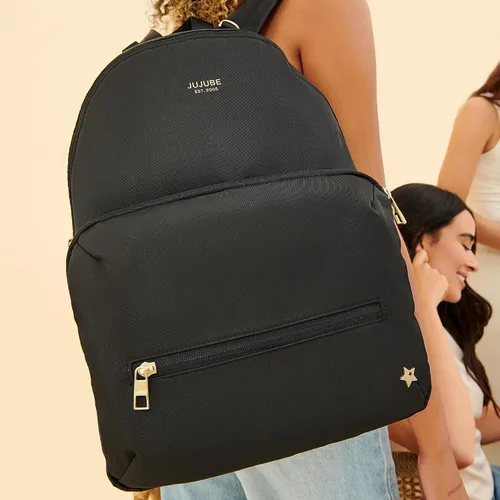 Miniatura 5 de JuJuBe Mochila para pañales con cambiador, organizador de gran capacidad de 11 bolsillos, 2 bolsillos interiores aislados para botellas, bolsillo