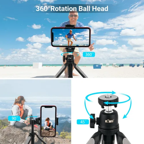 Miniatura 3 de KIWIFOTOS Extensión de trípode para cámara con varilla para selfie para Sony ZV1F ZV1 RX100VII RX100VA A6400 A6300 A6600 Fujifilm X100VI, X100V