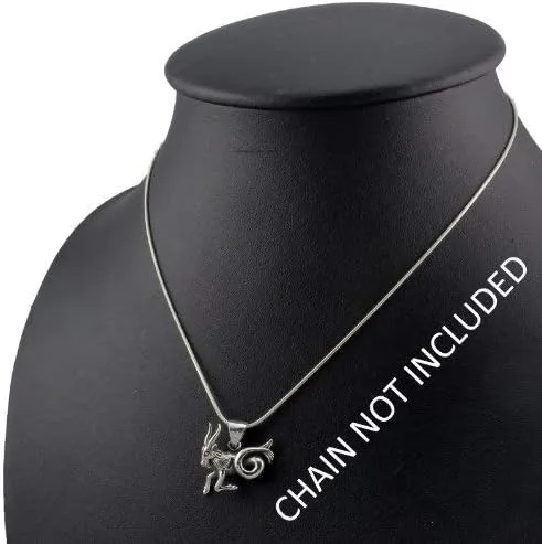 Miniatura 4 de WithLoveSilver - Colgante de plata de ley 925, horóscopo del zodiaco, signo de Capricornio, la cabra marina (22 de diciembre al 20 de enero), Plata