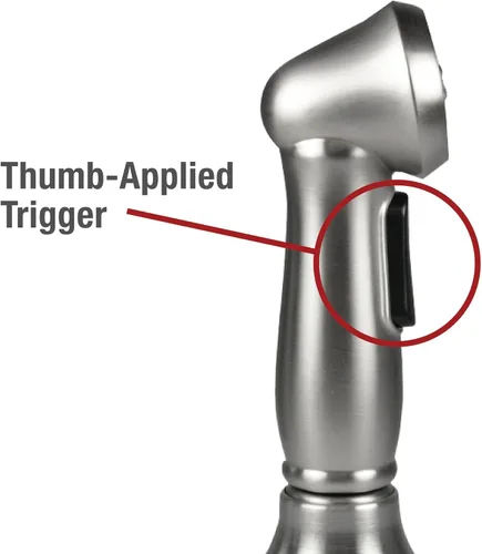 Miniatura 5 de Danco 10337 - Aerosol lateral universal para fregadero de cocina, níquel cepillado cepillado níquel