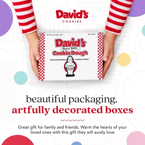 Miniatura 3 de David's Cookies - Masa congelada de galletas con trozos de chocolate y avena con pasas, premoldeada, 96
