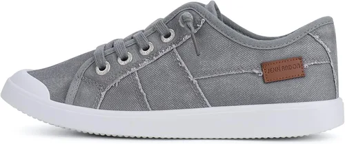 Miniatura 27 de JENN ARDOR - Tenis de lona para mujer, mocasines de meter, moda estilo casual 2022, punta redonda, suaves, cómodos, zapatos planos para caminar