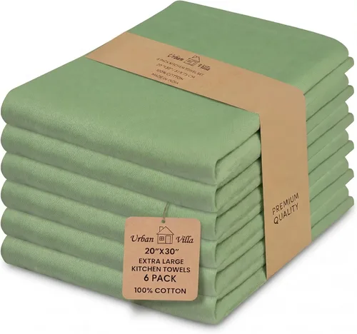 Miniatura 104 de Urban Villa Toallas de cocina 100% algodón, paquete de 6, altamente absorbentes, de secado rápido, súper suaves, de primera calidad, para cocina