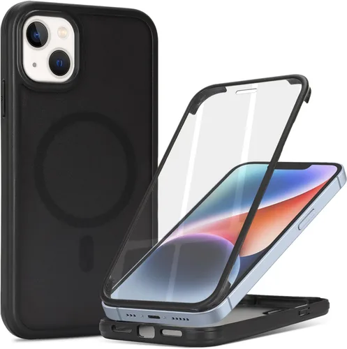 Miniatura 10 de Funda magnética para iPhone 12 mini con protector de pantalla integrado, compatible con MagSafe, para Apple 12 Mini, fundas de cuerpo completo
