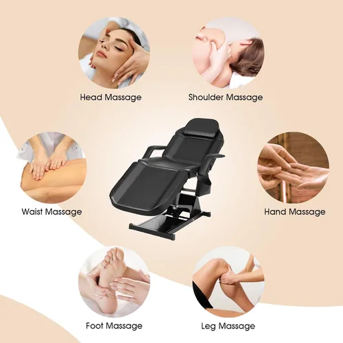 Miniatura 7 de Artist hand Cama facial para mesa de masaje esteticista, cama de belleza, silla estética médica para tatuajes con 3 ajustes eléctricos de motor