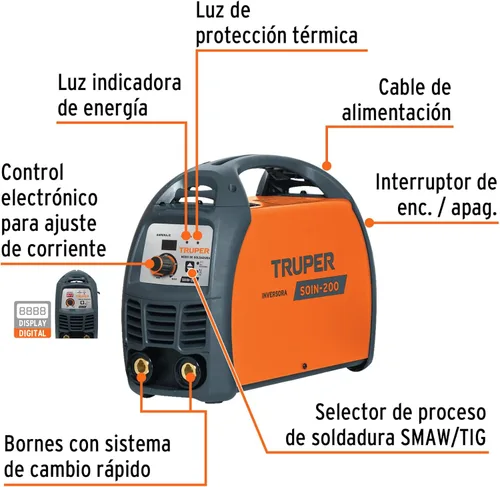 Miniatura 2 de Soldadura invertida, 200 A, 220 V