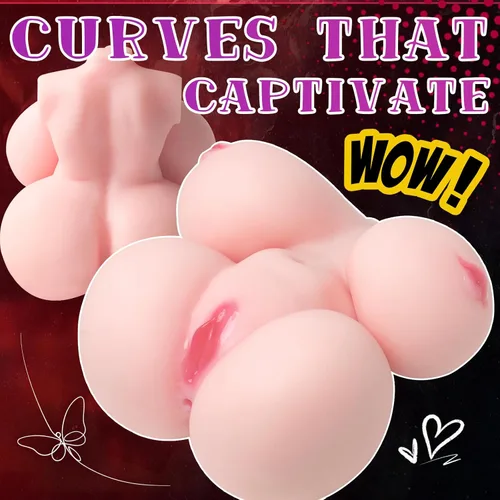 Miniatura 4 de Qiezi Muñeca sexual masturbadora masculina, juguetes sexuales de 6.6 libras, muñeca de amor con pechos grandes y bocas sexuales, juguete sexual